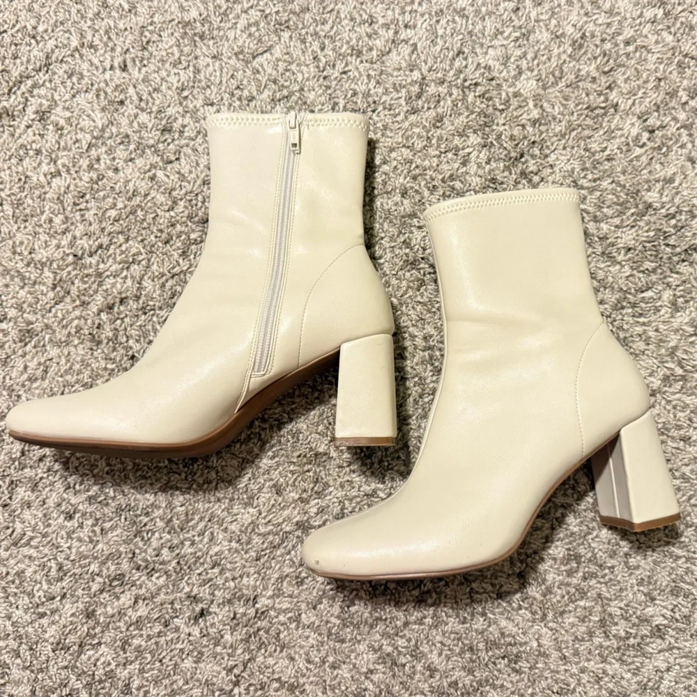 A New Day Square-Toe High Heel Boots - Picture 3 of 9